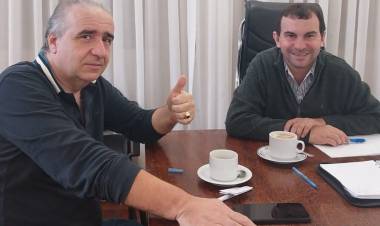 Ariel Sclafani visitó a Emiliano Mónaca