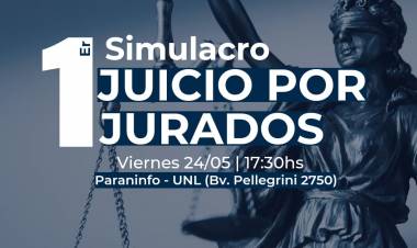 Se realizará el primer simulacro de funcionamiento de un juicio por jurados