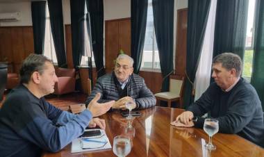 Calvo y Pirola se reunieron con el nuevo titular del Distrito 7mo. de Vialidad Nacional