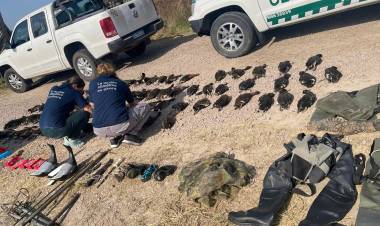 Turistas extranjeros demorados por cazar ilegalmente en el norte de la provincia de Santa Fe