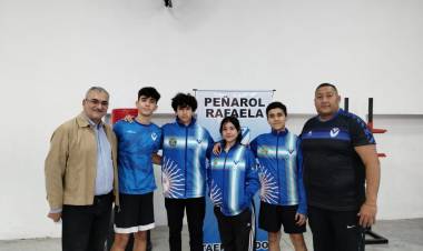 Calvo visitó el club Peñarol de Rafaela