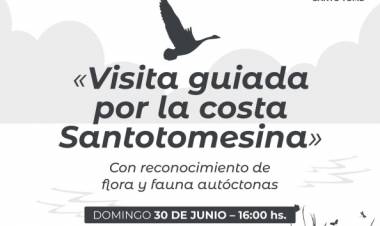 La Municipalidad invita a un recorrido guiado por la costa santotomesina