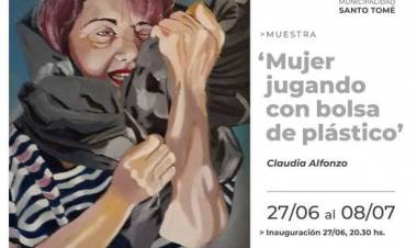 Se inaugura la muestra de la artista Claudia Alfonzo en el Centro Cultural "12 de setiembre"