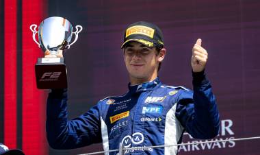 Franco Colapinto, terminpo segundo en en la F2 de Austria