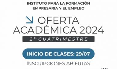 Continúan abiertas las inscripciones para los cursos cuatrimestrales del IFEE