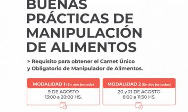 Inscripción abierta para un nuevo Curso de Manipulación de Alimentos