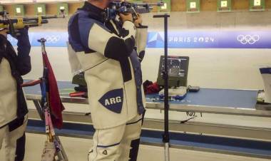 Julián Gutierrez finalizó octavo y es diploma olímpico en tiro