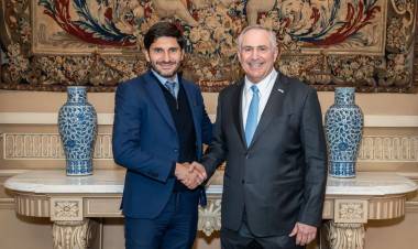 Con foco en la seguridad y el comercio, Pullaro se reunió con el embajador de Estados Unidos