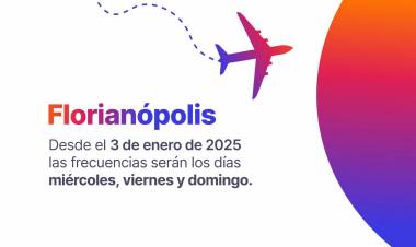 El aeropuerto de Rosario anuncia vuelos a Florianópolis y más frecuencias a Río de Janeiro