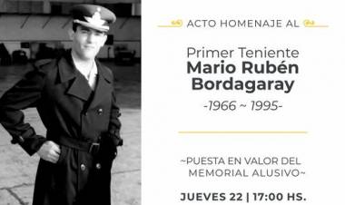 Acto Homenaje al Primer Teniente Mario Rubén Javier Bordagaray