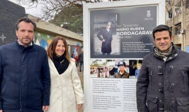 La Municipalidad honró la memoria del Primer Teniente Mario Rubén Javier Bordagaray