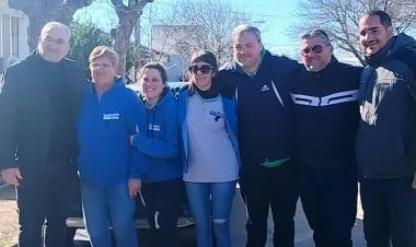 Calvo presente en la largada del 4to. rally de regularidad en María Juana