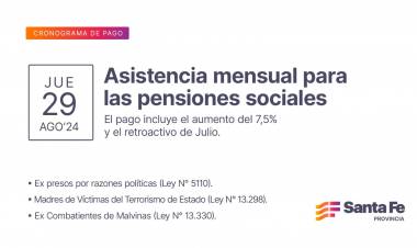 Provincia dio a conocer el cronograma de pago de las pensiones sociales