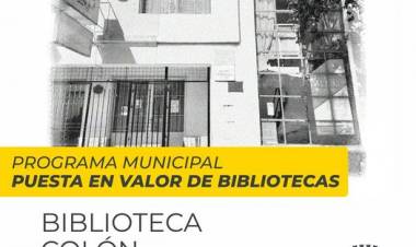Comienza la ejecución del Programa Municipal de Puesta en Valor de Bibliotecas