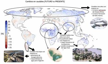 El calentamiento global incide en el aumento de caudaleds de los ríos