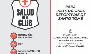 Comienza el Programa Municipal “Salud en el Club”