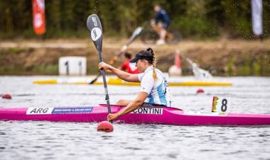 Orgullo UNL Paulina Contini entre las 10 mejores del Mundial de canotaje universitario