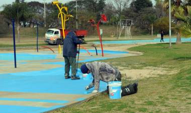 De cara al verano, avanza la puesta a punto de los piletones del Parque del Sur