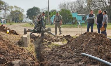 Ampliación de la red de agua potable en Marcelino Escalada