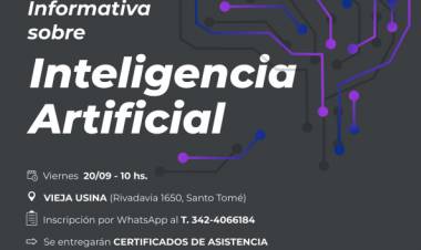 La Municipalidad de Santo Tomé organiza una Jornada Informativa sobre Inteligencia Artificial