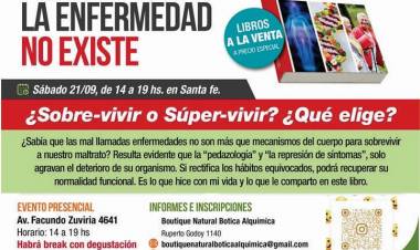 Nestor Palmetti y Saúl Perman invitan a un taller "La enfermedad no existe"