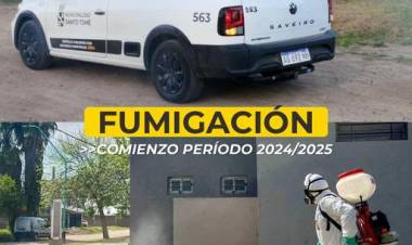 La Municipalidad de Santo Tomé comenzó con el Programa de Fumigación 2024/2025