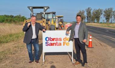 la Provincia va finalizando la pavimentación del último tramo de la Ruta Provincial N° 39 que unirá tres departamentos