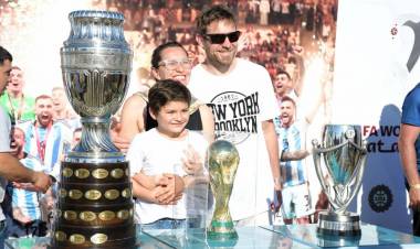 Semana Invencible: se exhiben los trofeos de la Selección Argentina en la Casa de Gobierno