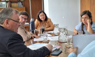 Michlig y González mantuvieron una reunión de trabajo con el  Ministro José Goity por temas del Dpto. San Cristóbal