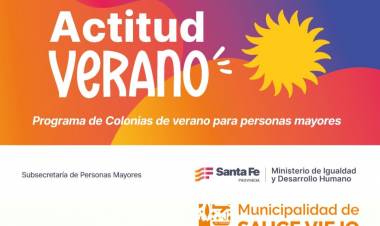 Se abren las inscripciones para las colonias de verano para adultos en Sauce Viejo