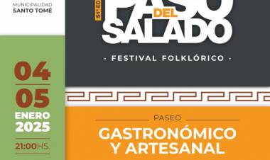 Se viene la 51º edición del Festival Folklórico “Paso del Salado”