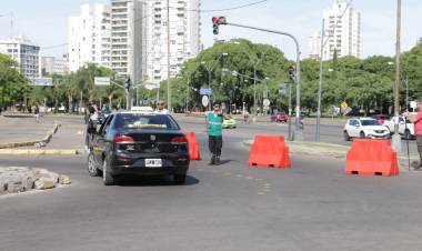 Desde este lunes, se modifica la circulación en la rotonda de Alem y Belgrano