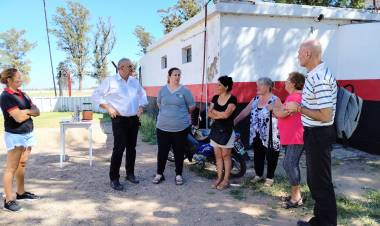 El senador Alcides Calvo visitó Zenon Pereyra FC
