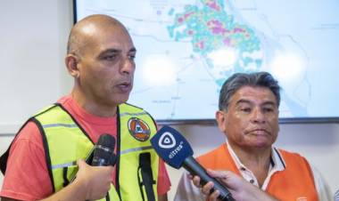 Municipio y Provincia sostienen tareas para la normalización de la ciudad tras el último temporal