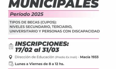 Se abren las inscripciones para las Becas Municipales 2025