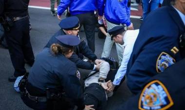 Terminó con una docena de detenidos una protesta propalestina en Nueva York