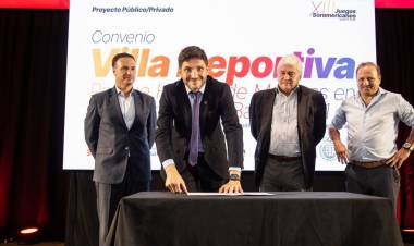 Juegos Suramericanos 2026: firmaron el convenio para construir la Villa Deportiva en Rosario
