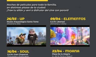 Continúa el Ciclo de Cine en la Plazas