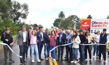 Pullaro anunció el inicio de un gasoducto e inauguró obras viales en el departamento General López 