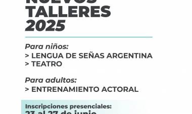 Nuevos Talleres en el Liceo Municipal en Santo Tomé 