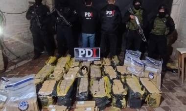Santa Fe: la PDI secuestró más de 500 kilos de marihuana en un allanamiento