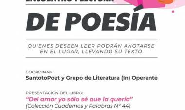 Nueva edición del Encuentro y Lectura de Poesía