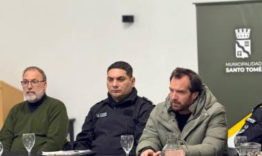 Se realizó una nueva reunión del Consejo Municipal de Seguridad en Santo Tomé