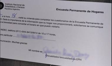 La Defensoría del Pueblo brinda aclaraciones sobre mensajes de WhatsApp con información falsa sobre encuestadores del Indec