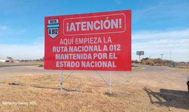 Rutas nacionales sin mantenimiento en la provincia: señalizan con carteles “por el estado catastrófico” en que se encuentran