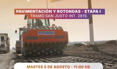 Licitan la pavimentación y primera etapa rotonda de la ruta dos