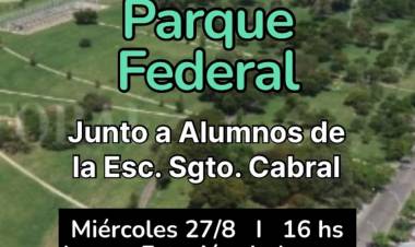 Plantación de especies en el Parque Federal