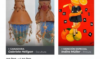 Muestra de arte del Concurso Lola Mora en Santo Tomé