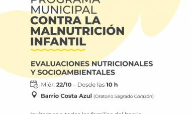 La Municipalidad de Santo Tomé avanza con el Programa Municipal contra la Malnutrición Infantil