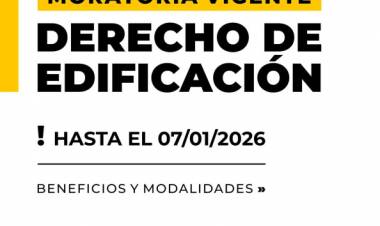 Moratoria vigente para regularizar edificaciones